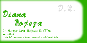 diana mojsza business card